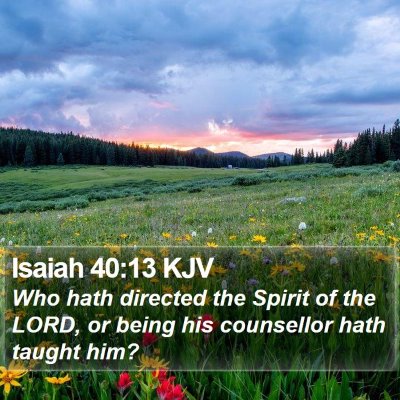 Isaiah 40:13 KJV Bible Verse Image