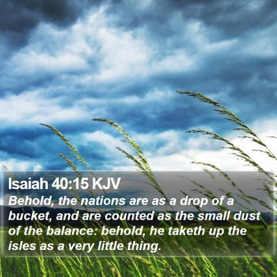 Isaiah 40:15 KJV Bible Verse Image