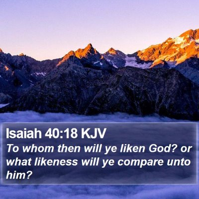 Isaiah 40:18 KJV Bible Verse Image