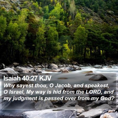 Isaiah 40:27 KJV Bible Verse Image