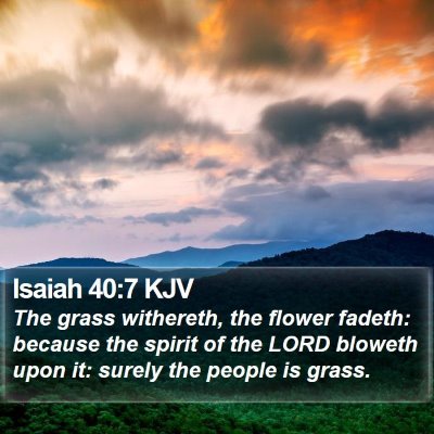 Isaiah 40:7 KJV Bible Verse Image
