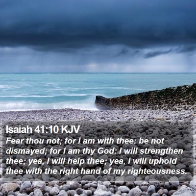 Isaiah 41:10 KJV Bible Verse Image