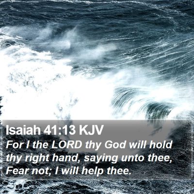 Isaiah 41:13 KJV Bible Verse Image