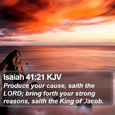 Isaiah 41:21 KJV Bible Verse Image