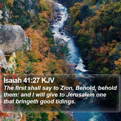 Isaiah 41:27 KJV Bible Verse Image