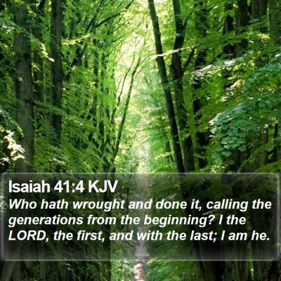 Isaiah 41:4 KJV Bible Verse Image