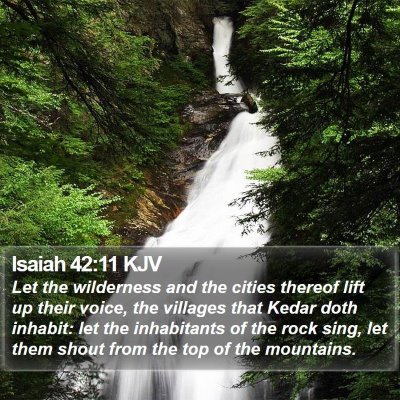 Isaiah 42:11 KJV Bible Verse Image