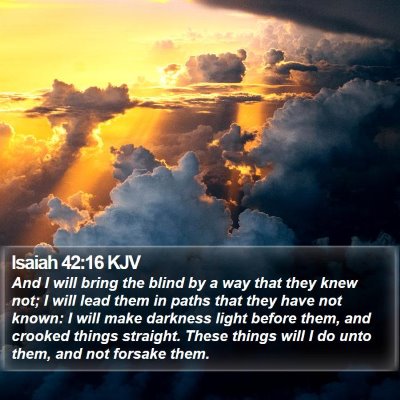 Isaiah 42:16 KJV Bible Verse Image