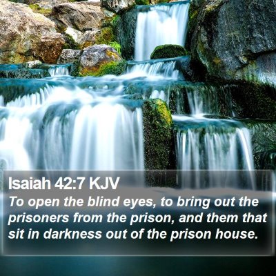 Isaiah 42:7 KJV Bible Verse Image