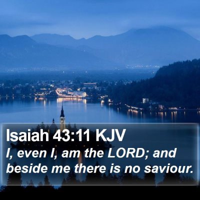 Isaiah 43:11 KJV Bible Verse Image