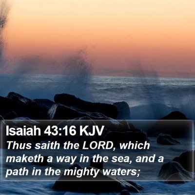 Isaiah 43:16 KJV Bible Verse Image