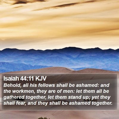 Isaiah 44:11 KJV Bible Verse Image