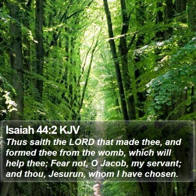 Isaiah 44:2 KJV Bible Verse Image