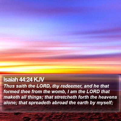 Isaiah 44:24 KJV Bible Verse Image