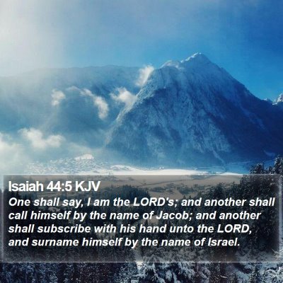 Isaiah 44:5 KJV Bible Verse Image