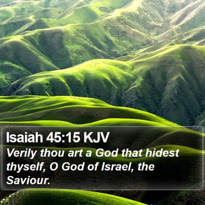 Isaiah 45:15 KJV Bible Verse Image