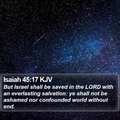 Isaiah 45:17 KJV Bible Verse Image