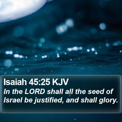 Isaiah 45:25 KJV Bible Verse Image