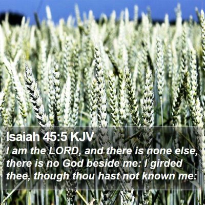 Isaiah 45:5 KJV Bible Verse Image