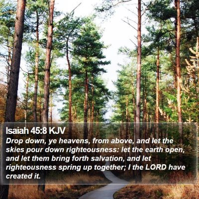 Isaiah 45:8 KJV Bible Verse Image