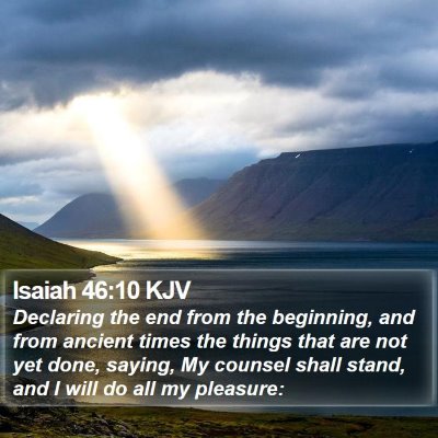Isaiah 46:10 KJV Bible Verse Image
