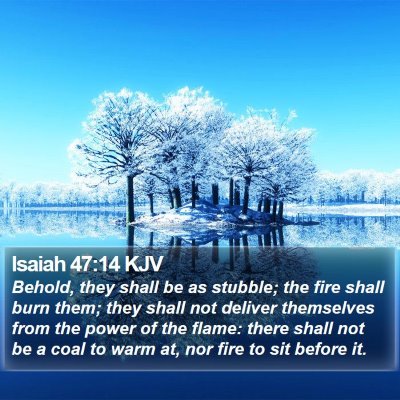Isaiah 47:14 KJV Bible Verse Image