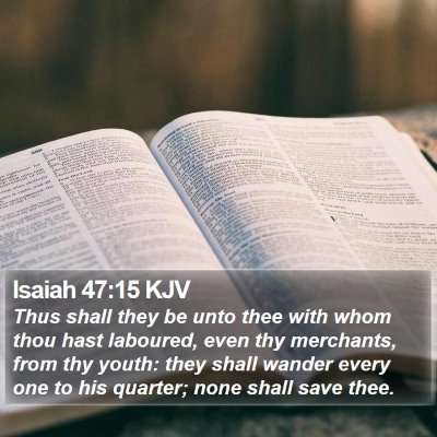 Isaiah 47:15 KJV Bible Verse Image