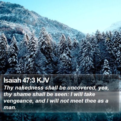 Isaiah 47:3 KJV Bible Verse Image
