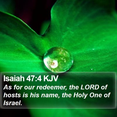 Isaiah 47:4 KJV Bible Verse Image