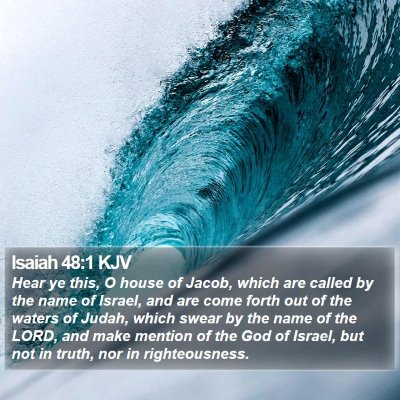 Isaiah 48:1 KJV Bible Verse Image