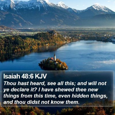 Isaiah 48:6 KJV Bible Verse Image