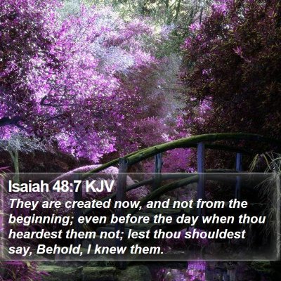 Isaiah 48:7 KJV Bible Verse Image