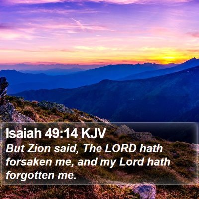 Isaiah 49:14 KJV Bible Verse Image