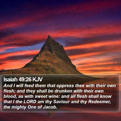 Isaiah 49:26 KJV Bible Verse Image