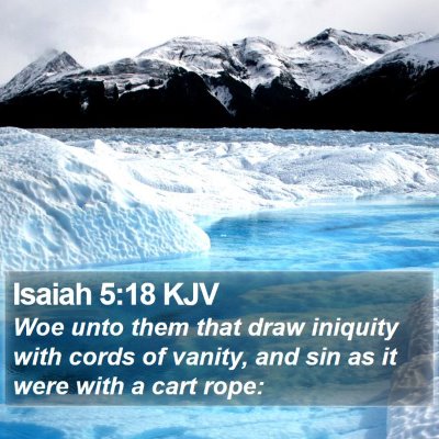 Isaiah 5:18 KJV Bible Verse Image