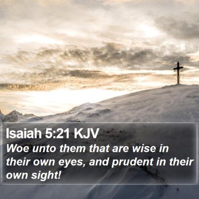 Isaiah 5:21 KJV Bible Verse Image