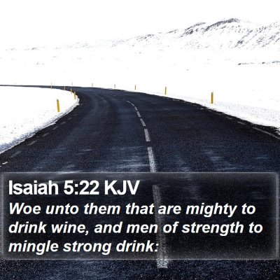 Isaiah 5:22 KJV Bible Verse Image