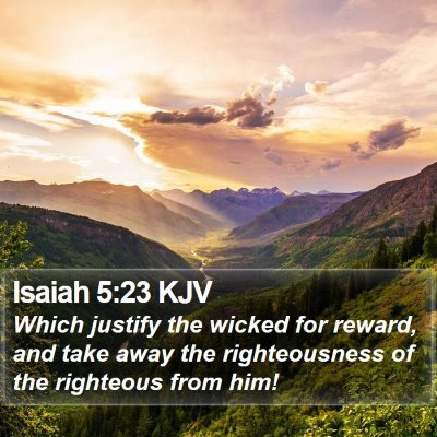 Isaiah 5:23 KJV Bible Verse Image