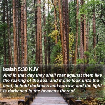 Isaiah 5:30 KJV Bible Verse Image