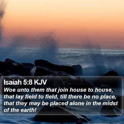 Isaiah 5:8 KJV Bible Verse Image