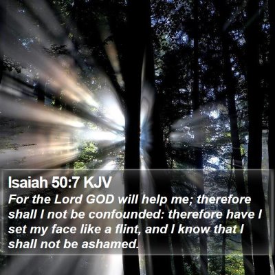 Isaiah 50:7 KJV Bible Verse Image