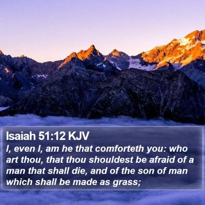 Isaiah 51:12 KJV Bible Verse Image