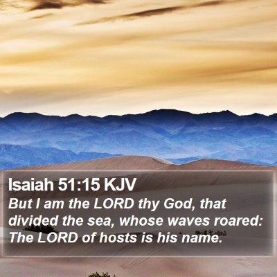 Isaiah 51:15 KJV Bible Verse Image