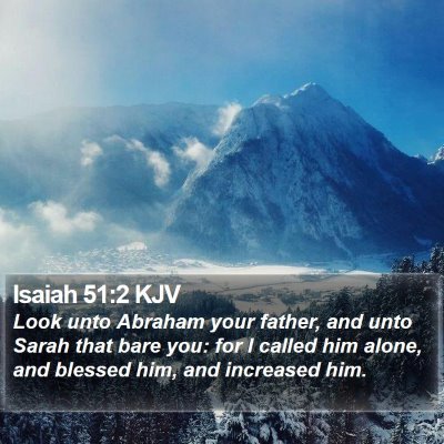 Isaiah 51:2 KJV Bible Verse Image