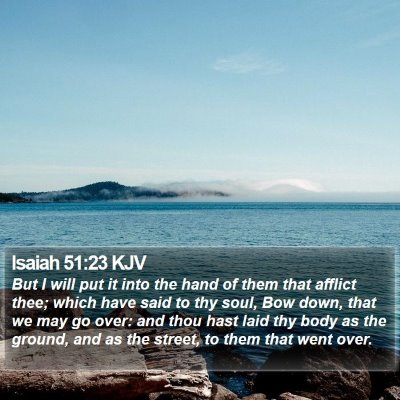 Isaiah 51:23 KJV Bible Verse Image