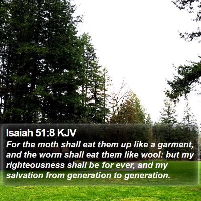 Isaiah 51:8 KJV Bible Verse Image