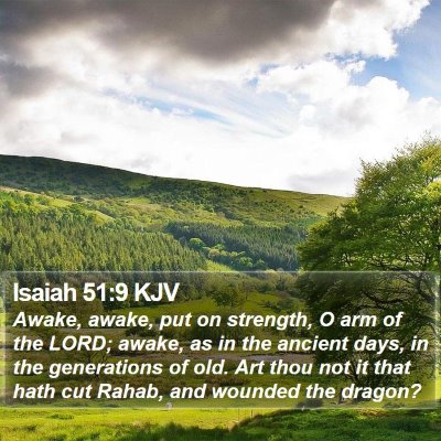 Isaiah 51:9 KJV Bible Verse Image