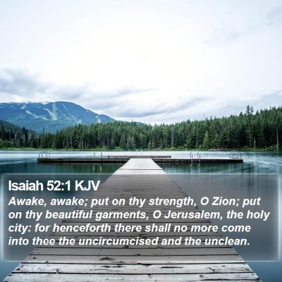Isaiah 52:1 KJV Bible Verse Image