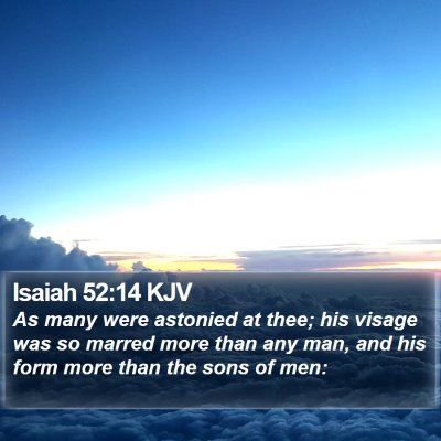 Isaiah 52:14 KJV Bible Verse Image