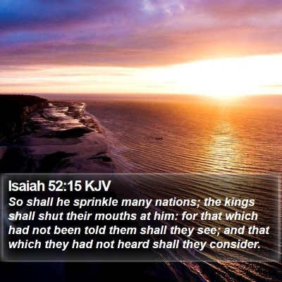 Isaiah 52:15 KJV Bible Verse Image